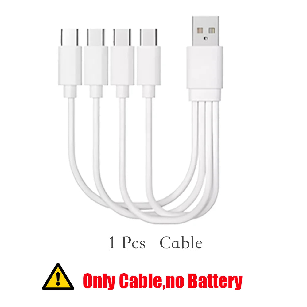 Long-Lasting 9V Lithium ion Rechargeable Battery 21800mWh High Capacity for Guitar Microphone Smoke Detector Pedal with Cable
