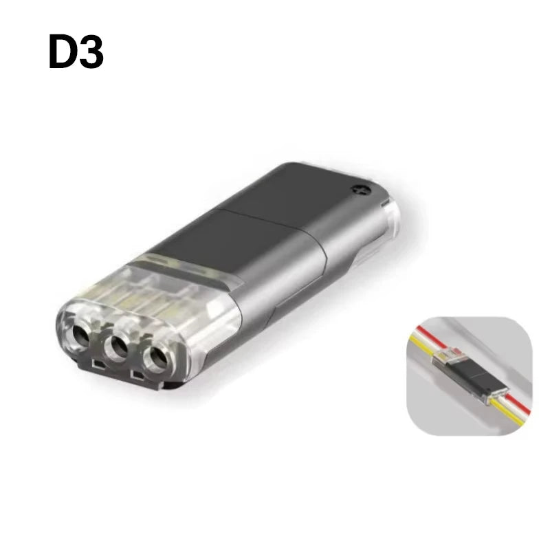 Electric Wire Connector No Strip Quick Dual Line Cable Interconnection Detachable Automotive Terminal Plug Universal Quality