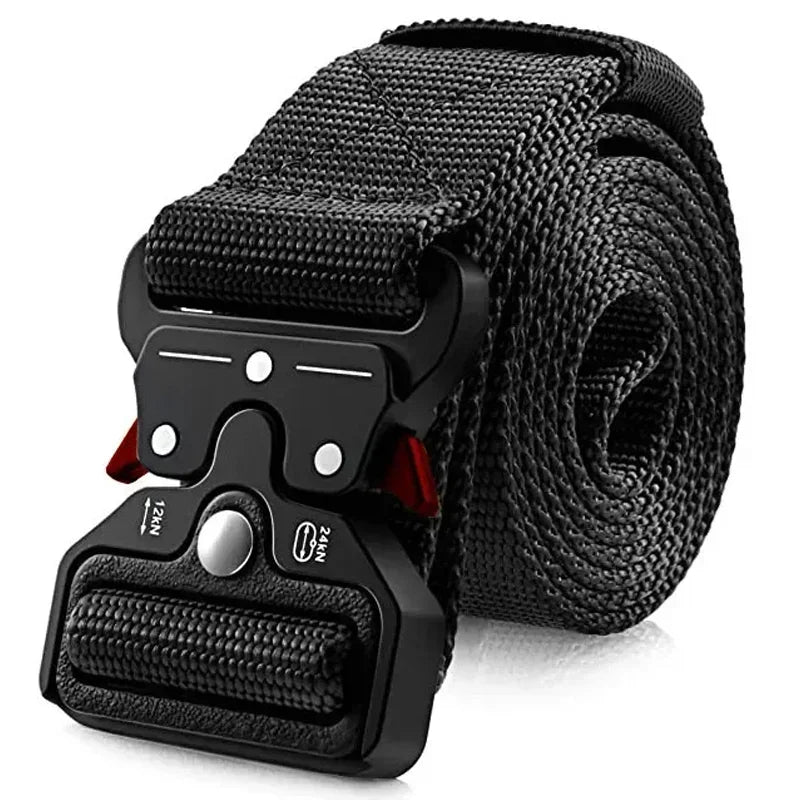 Genuine Tactical Belt Quick Release Outdoor Military Belt Soft Real Nylon Sports Accessories Men And Women Black Belt