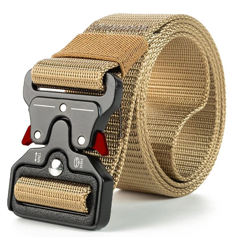 Genuine Tactical Belt Quick Release Outdoor Military Belt Soft Real Nylon Sports Accessories Men And Women Black Belt