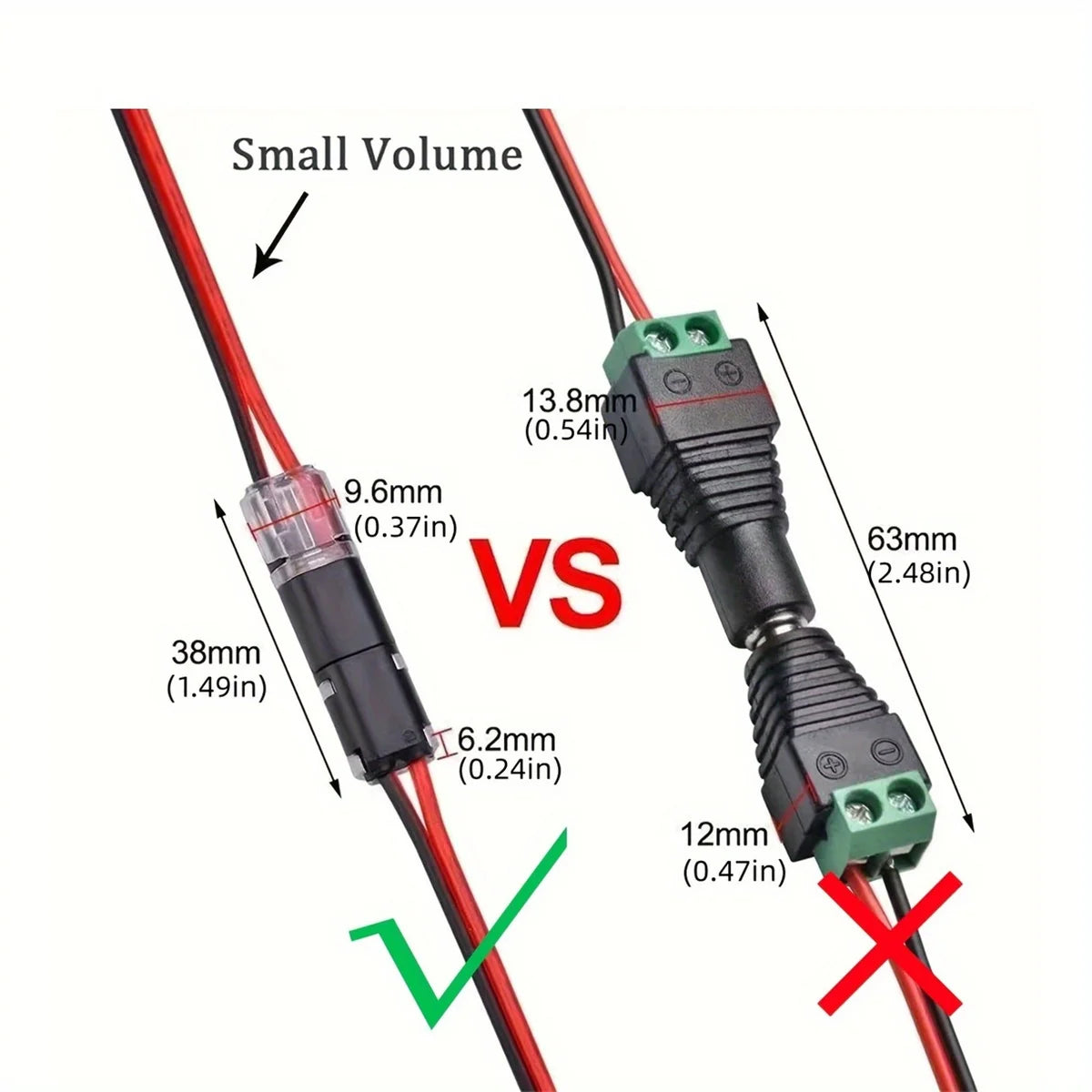 Electric Wire Connector No Strip Quick Dual Line Cable Interconnection Detachable Automotive Terminal Plug Universal Quality