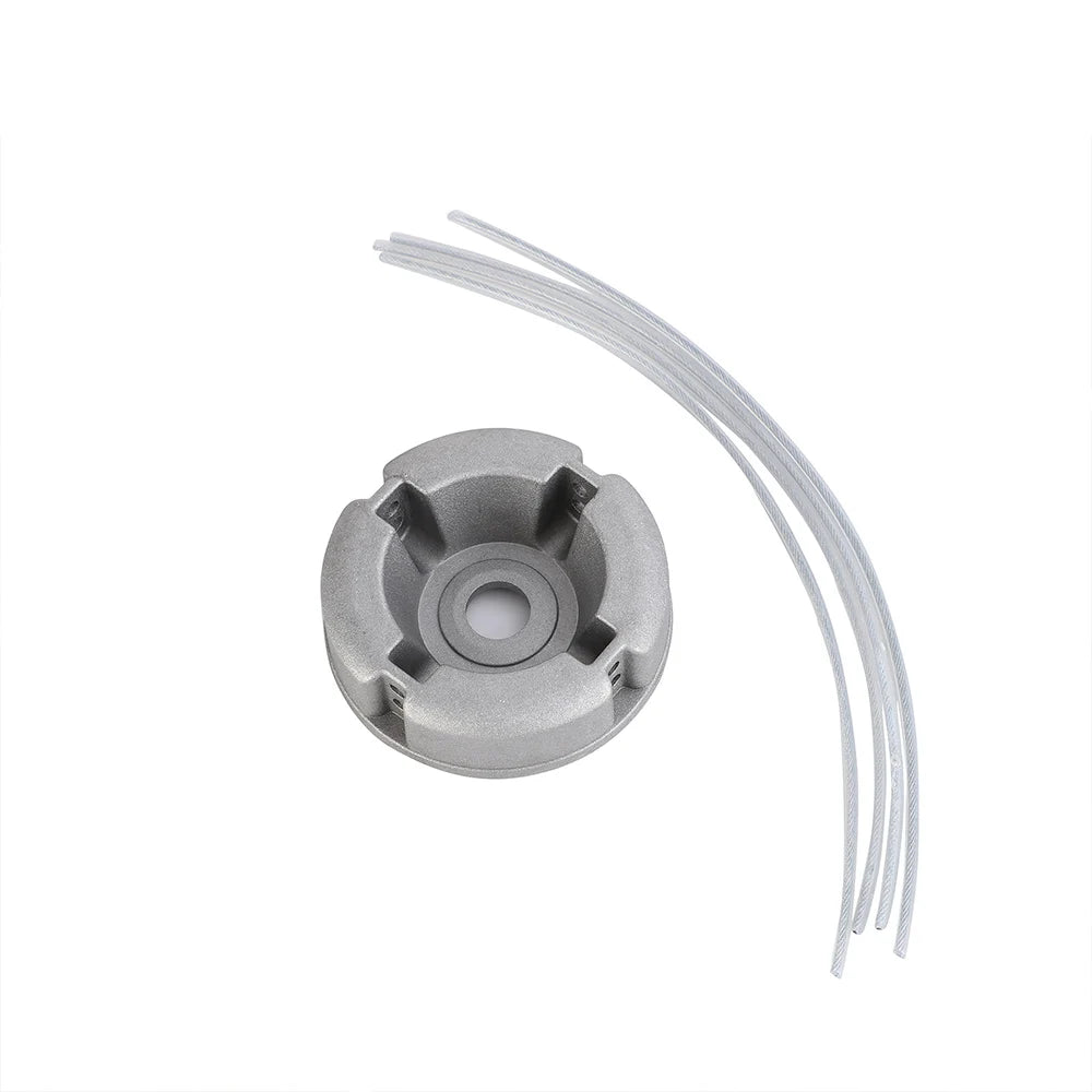 Universal Aluminum Alloy Lawn Mower Head and Replacement Nylon Steel for Lawn Mowing Line Lawn Mower Weed Head Accessories